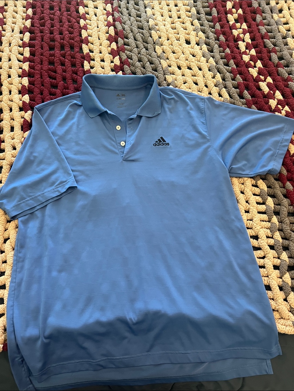 adidas Men’s Sky Blue Performance Polo